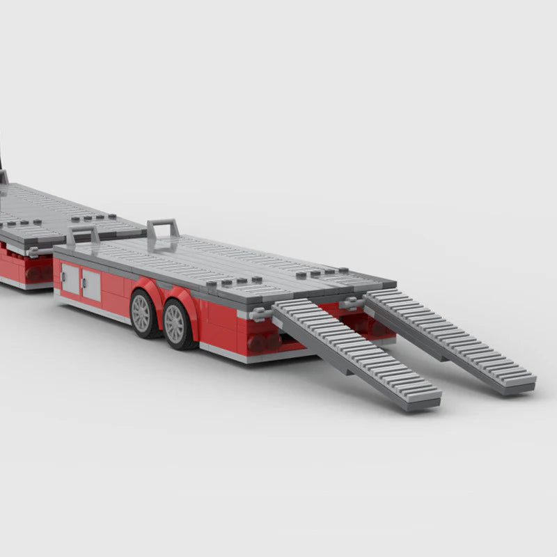 Ramp Truck made from lego building blocks