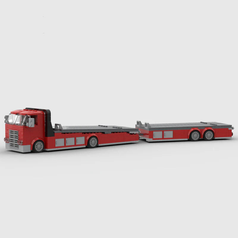 Image of Ramp Truck - Lego Building Blocks by Targa Toys