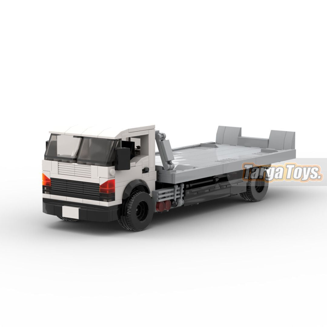 Rescue Flatbed Trailer made from lego building blocks