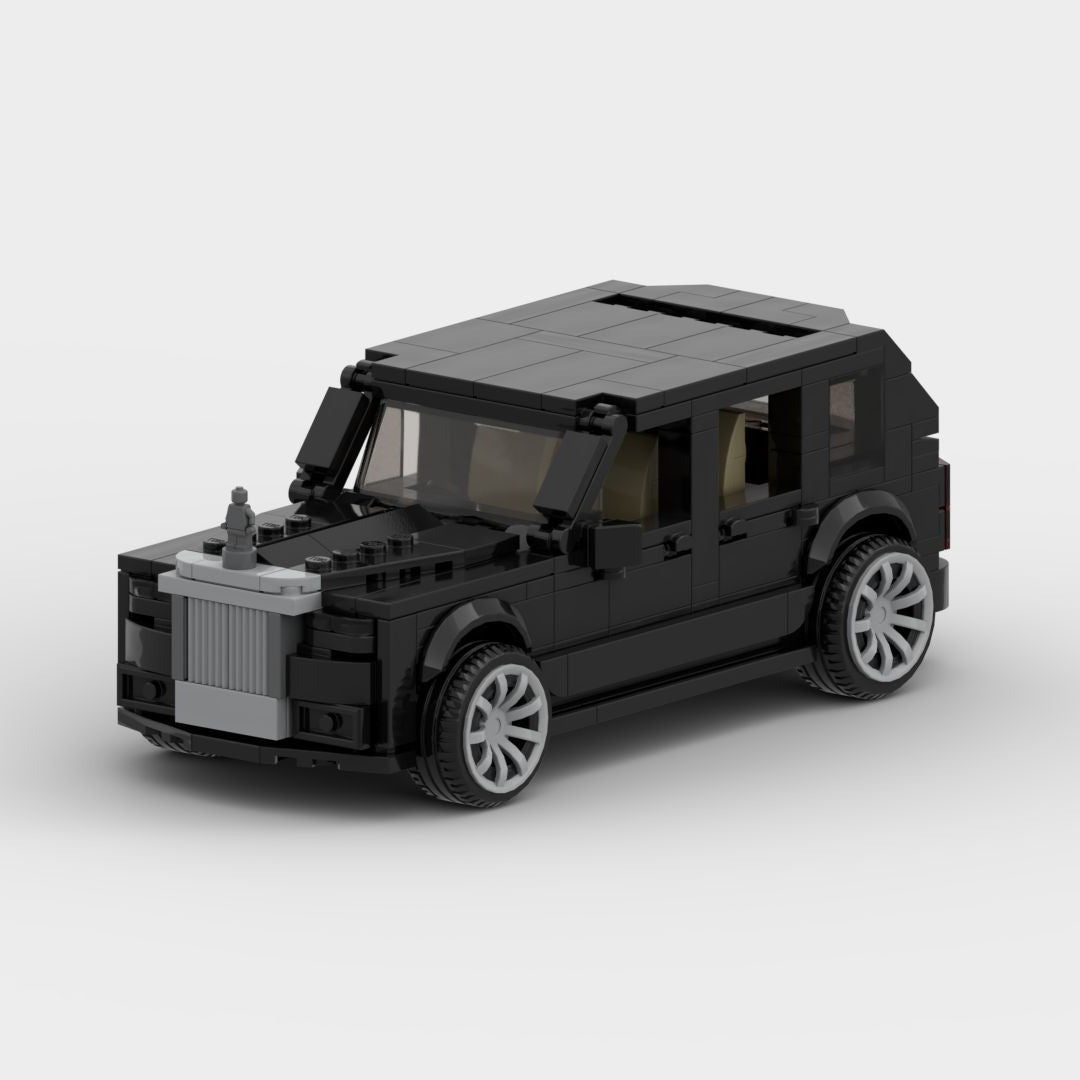 Rolls Royce Cullinan made from lego building blocks