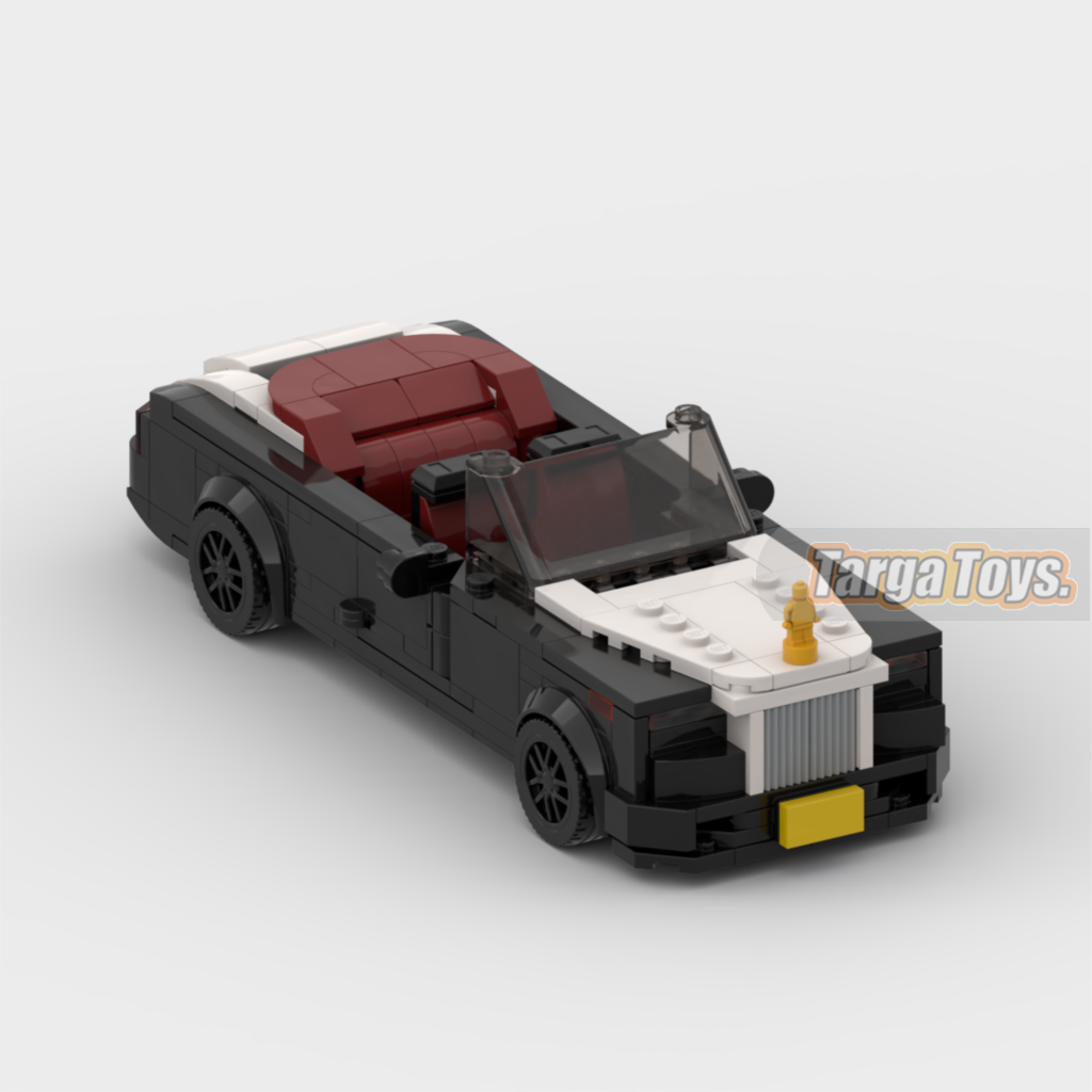 Rolls-Royce Dawn Convertible made from lego building blocks