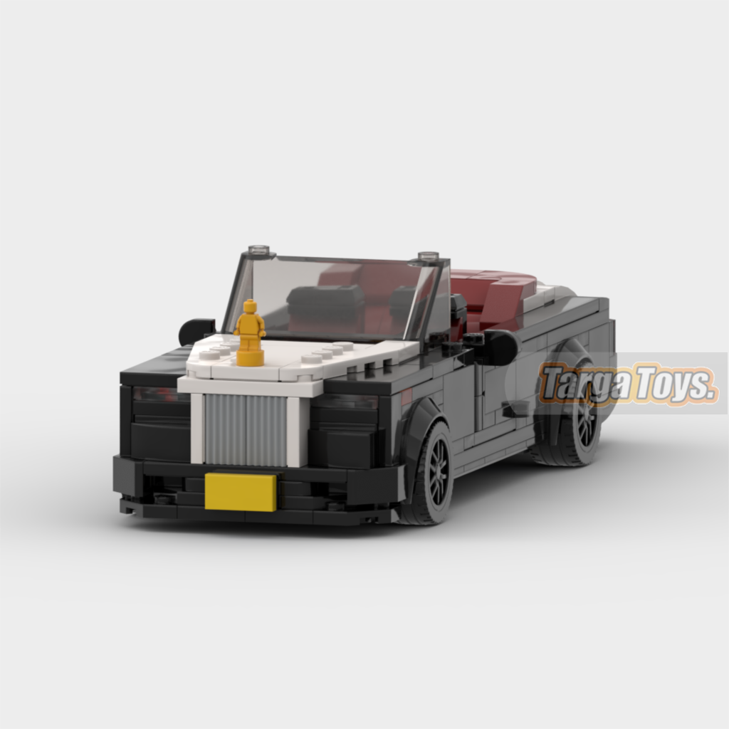 Rolls-Royce Dawn Convertible made from lego building blocks