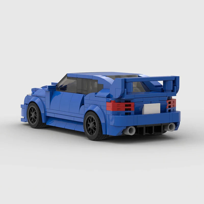 Subaru WRX STI made from lego building blocks