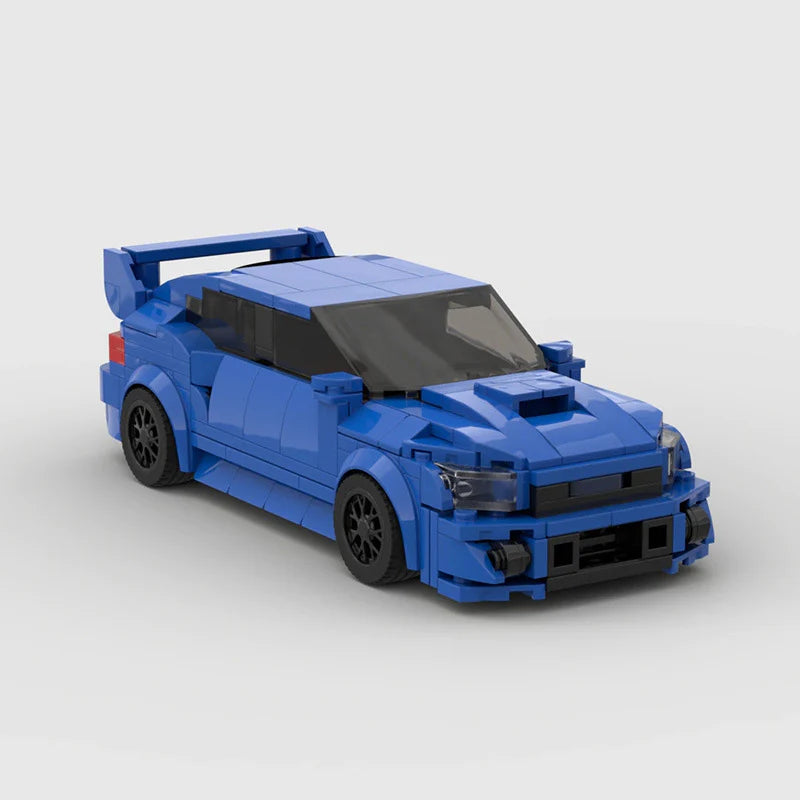 Subaru WRX STI made from lego building blocks