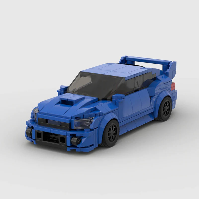 Subaru WRX STI made from lego building blocks