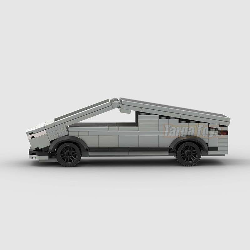 Tesla Cybertruck made from lego building blocks