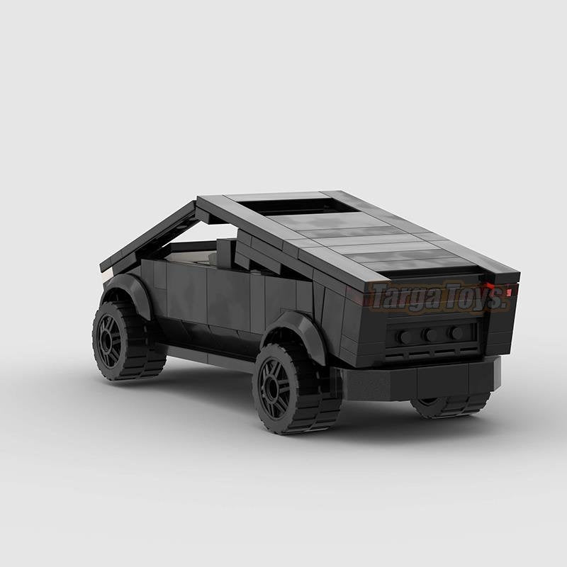 Tesla Cybertruck made from lego building blocks