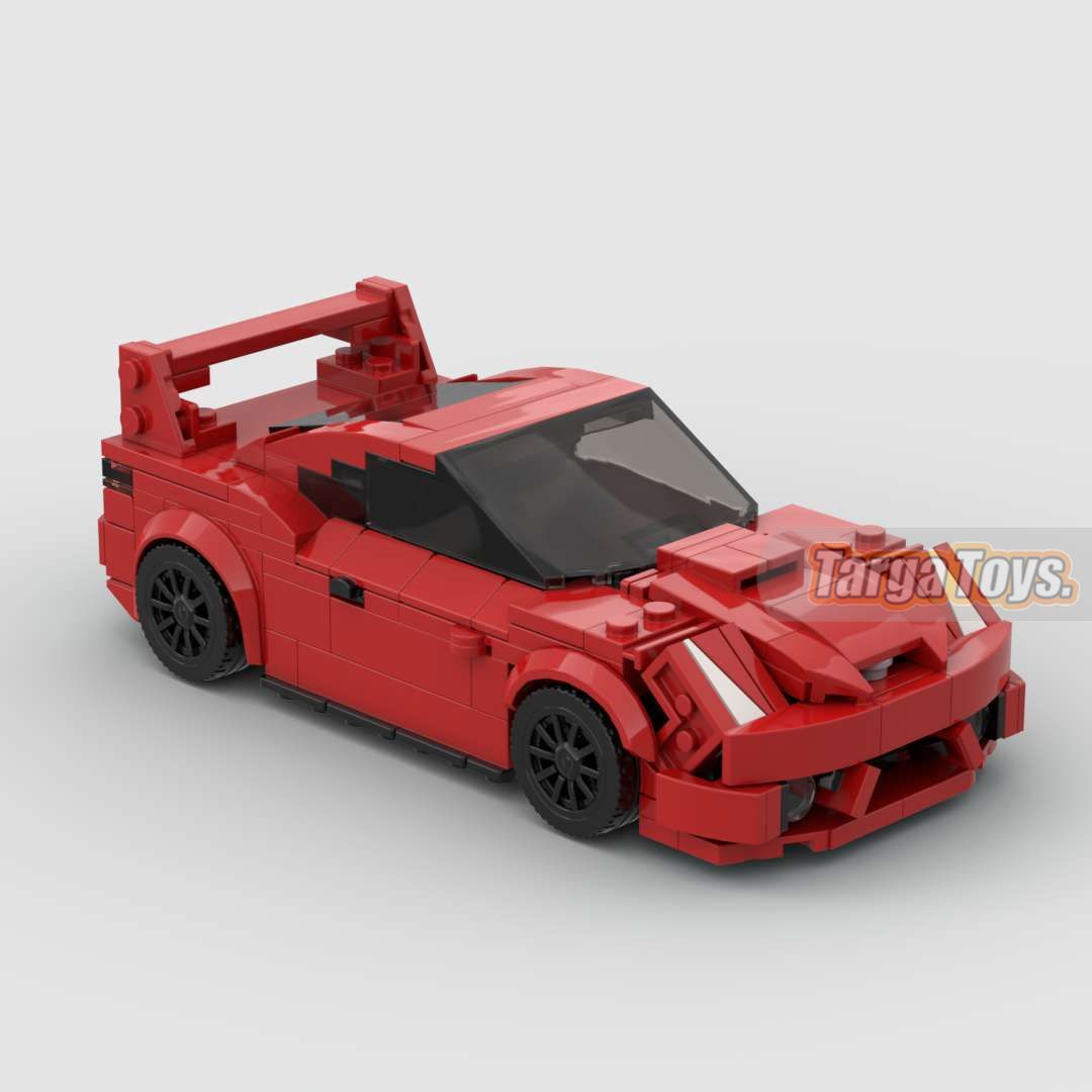 Toyota Celica made from lego building blocks