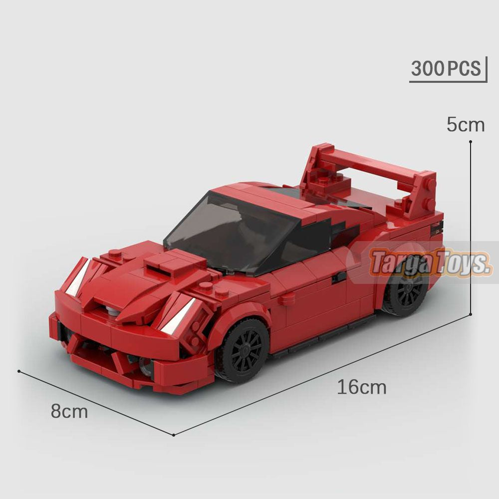 Toyota Celica made from lego building blocks