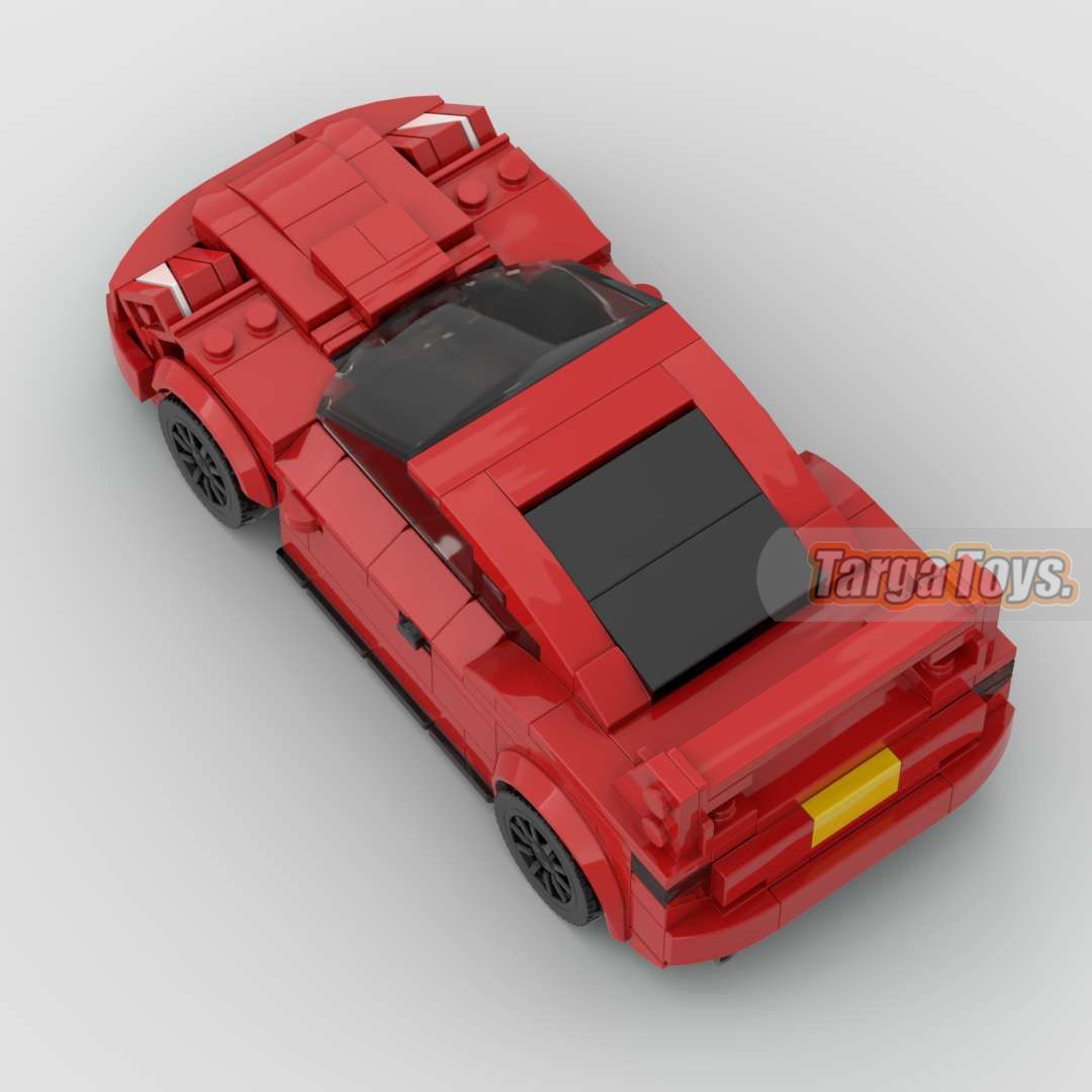 Toyota Celica made from lego building blocks