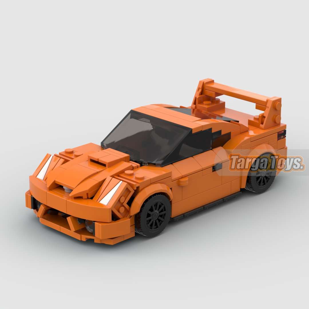 Toyota Celica made from lego building blocks