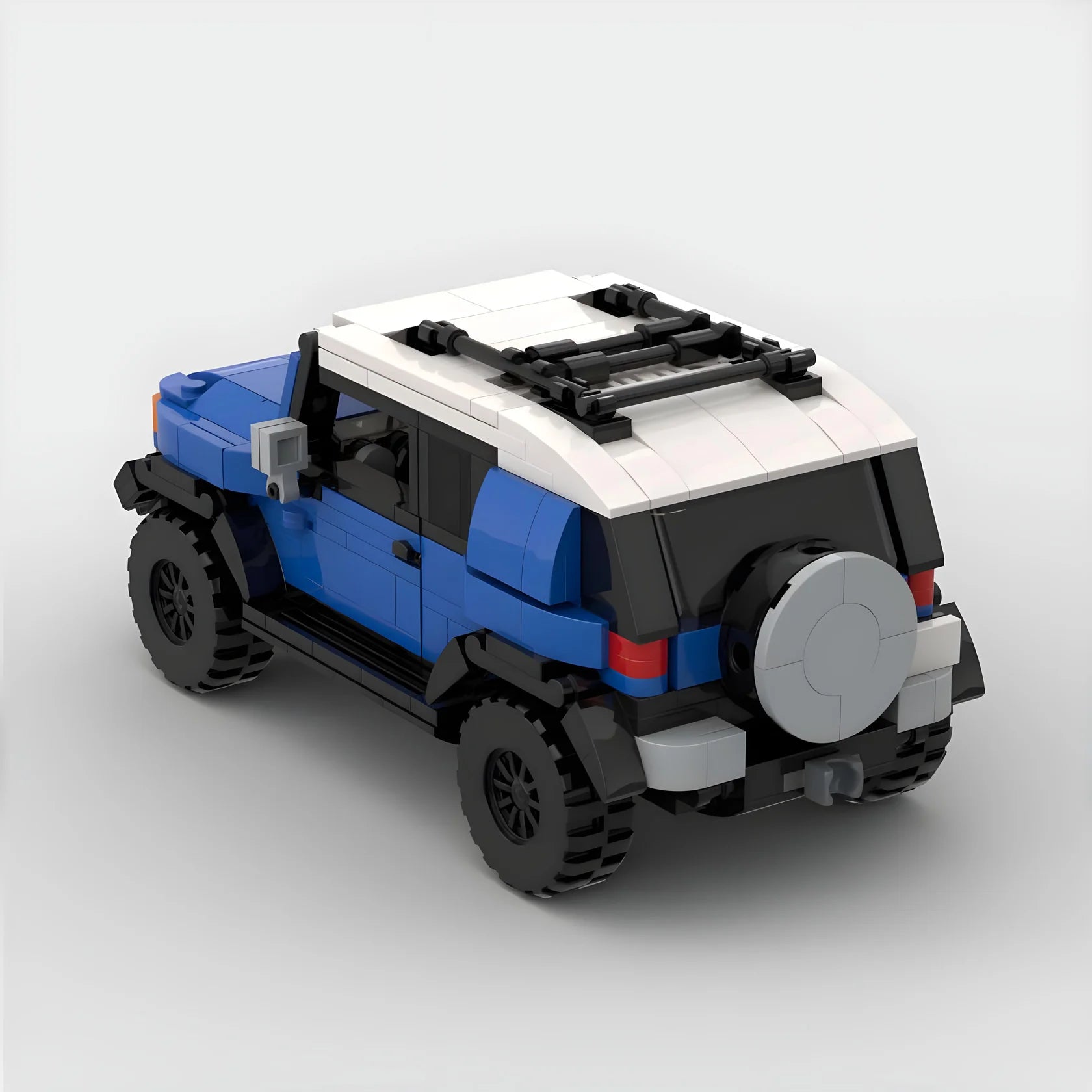 Toyota FJ Cruiser made from lego building blocks