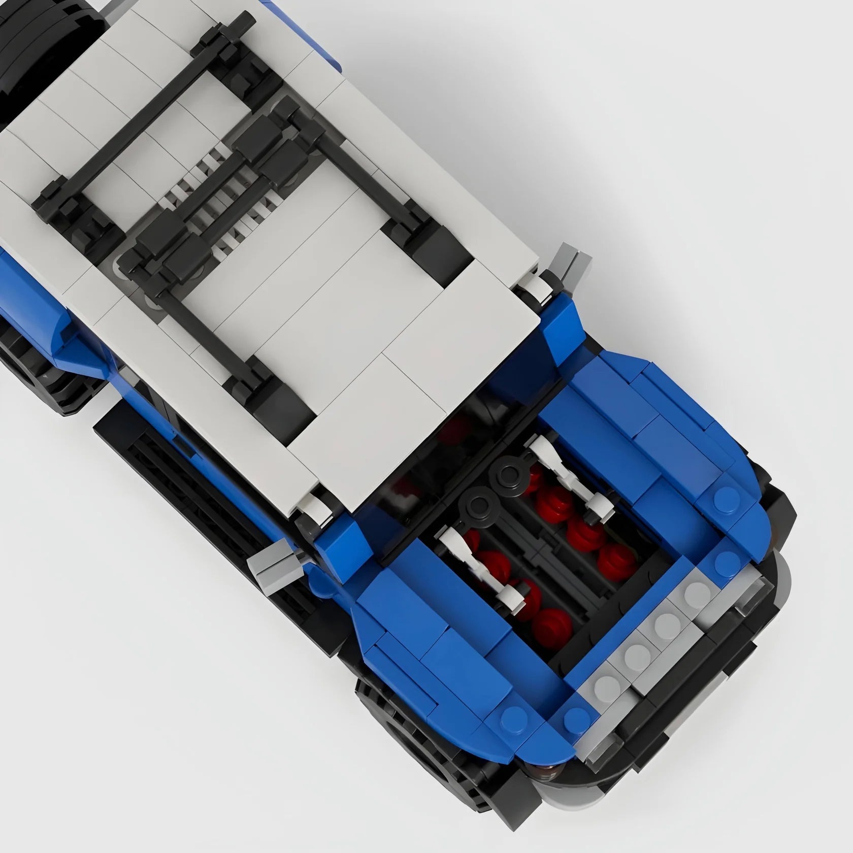 Toyota FJ Cruiser made from lego building blocks