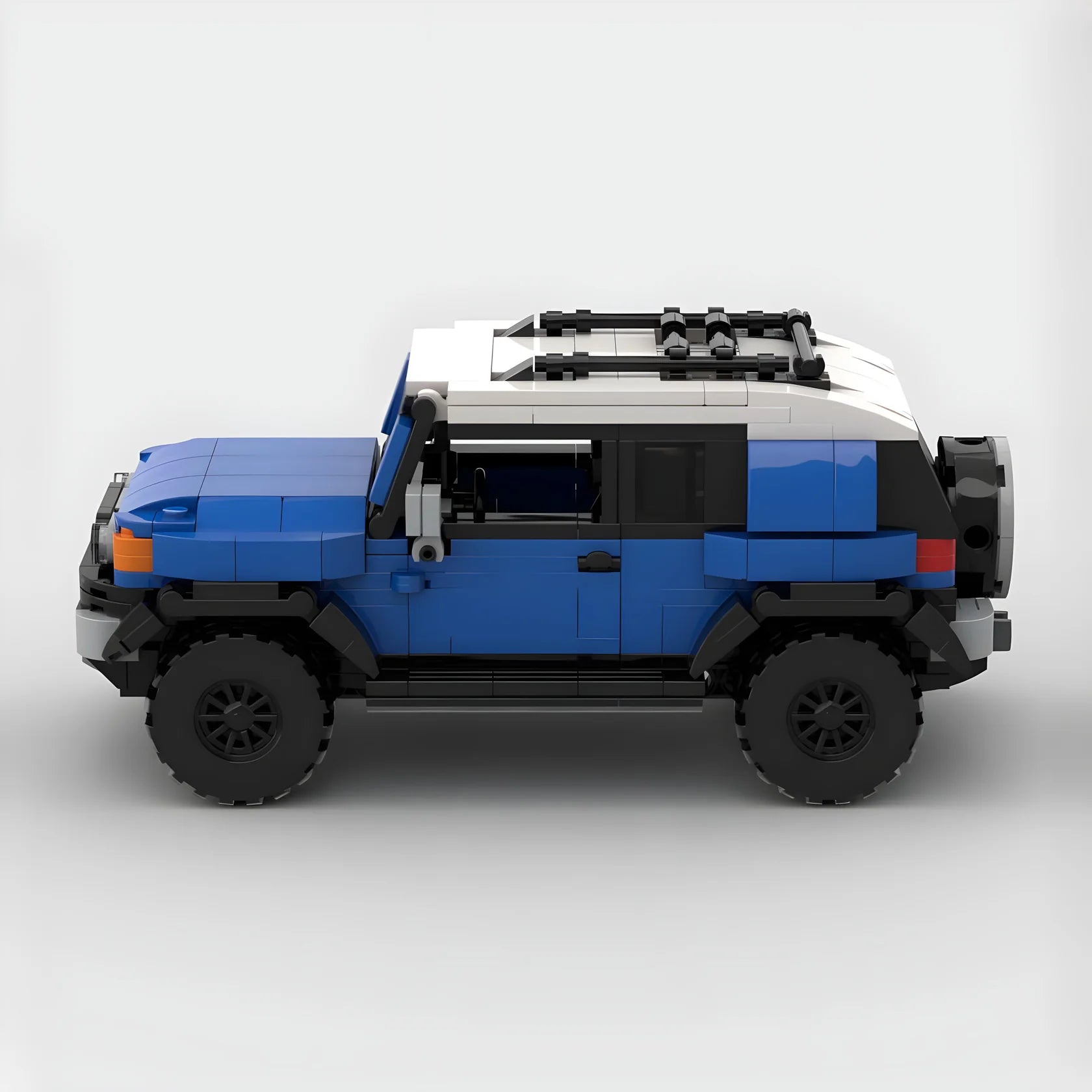 Toyota FJ Cruiser made from lego building blocks