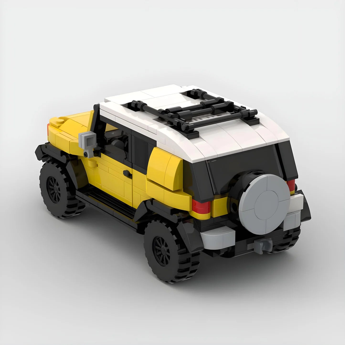 Toyota FJ Cruiser made from lego building blocks