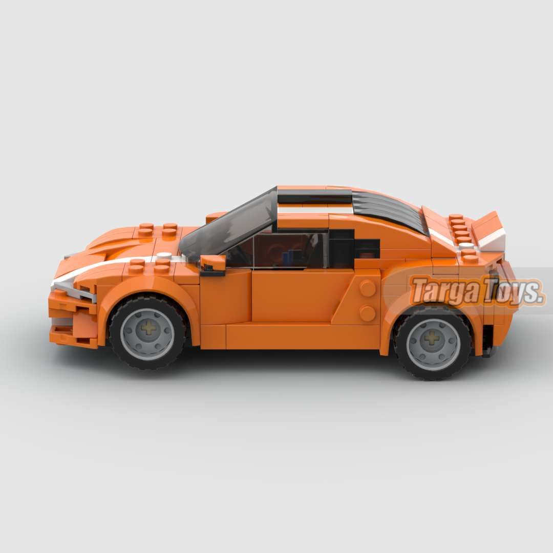 Toyota GT86 Rocket Bunny made from lego building blocks