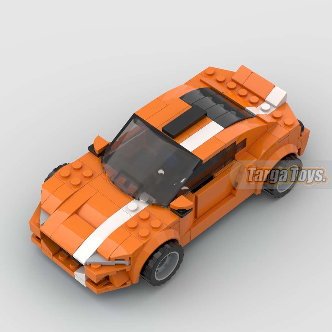 Toyota GT86 Rocket Bunny made from lego building blocks