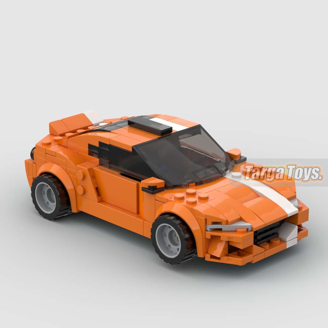 Toyota GT86 Rocket Bunny made from lego building blocks