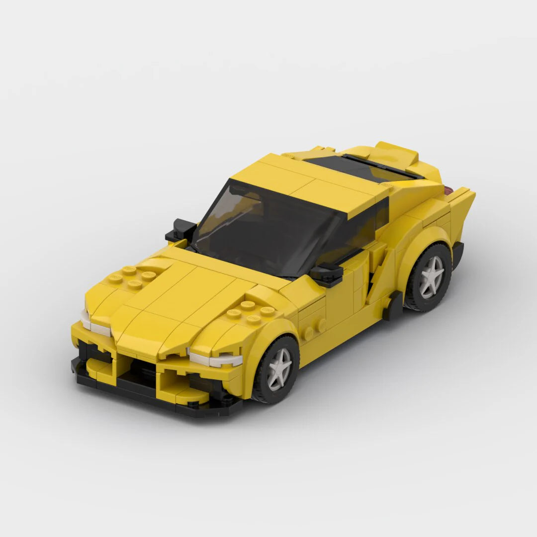 Toyota Supra Gr 2022 made from lego building blocks