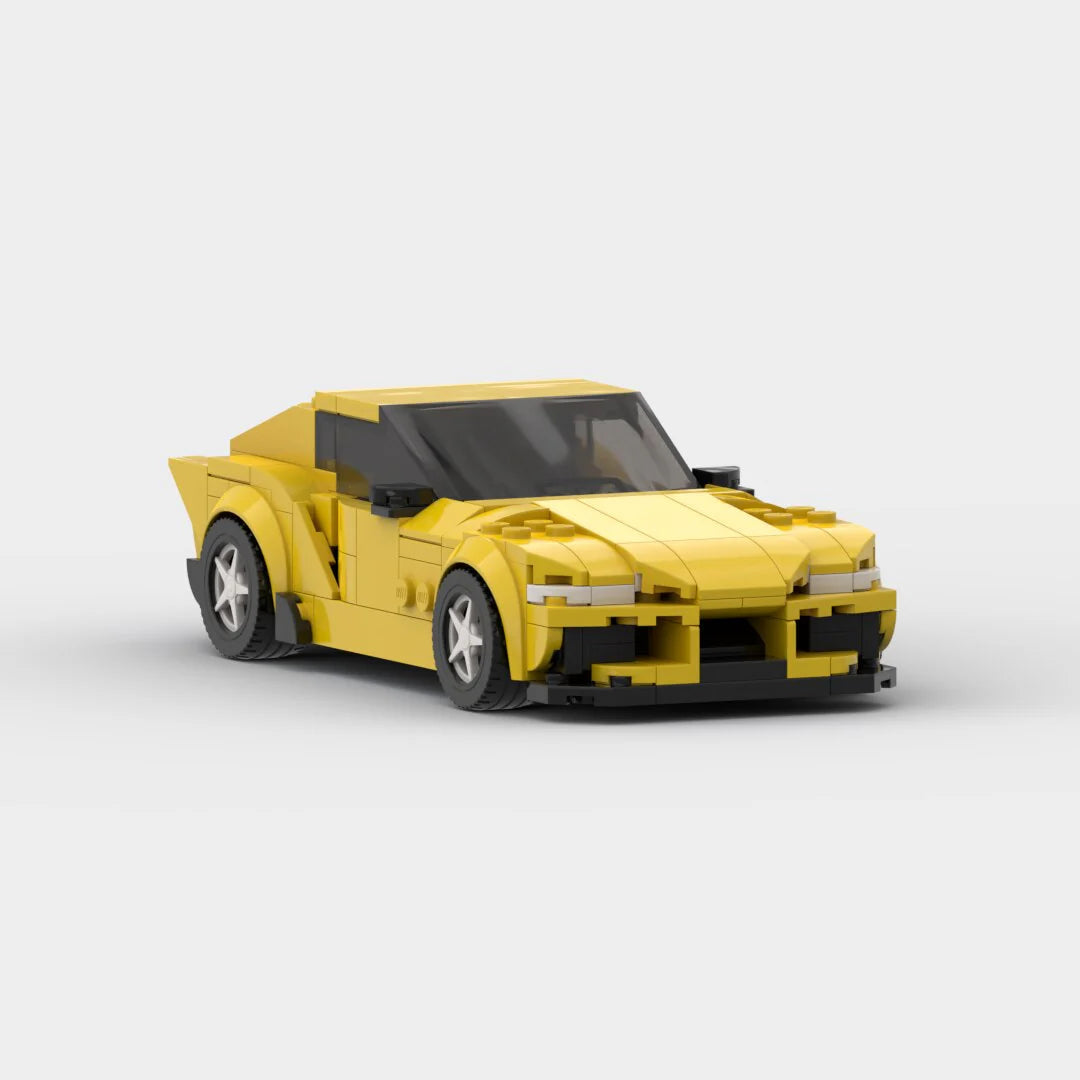 Toyota Supra Gr 2022 made from lego building blocks