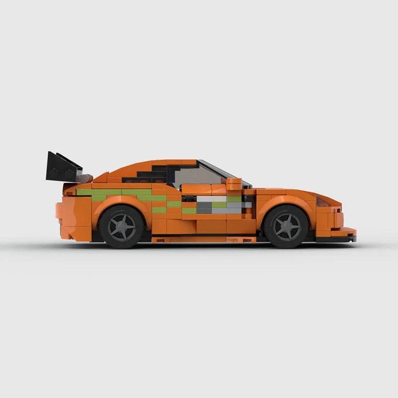 Toyota Supra Mk4 F&F Edition made from lego building blocks