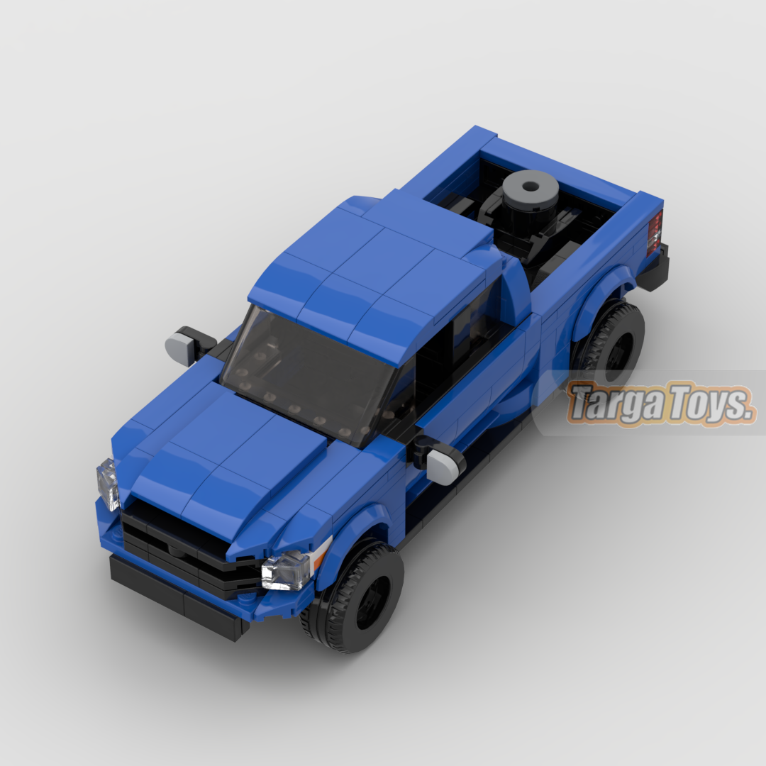 Toyota Tundra made from lego building blocks