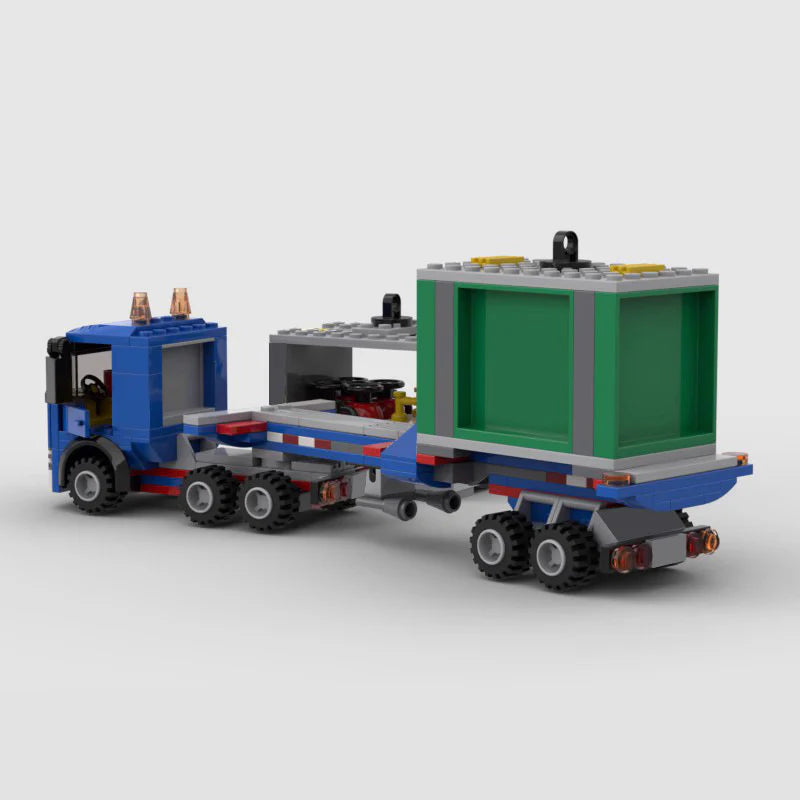 Trailer Truck made from lego building blocks