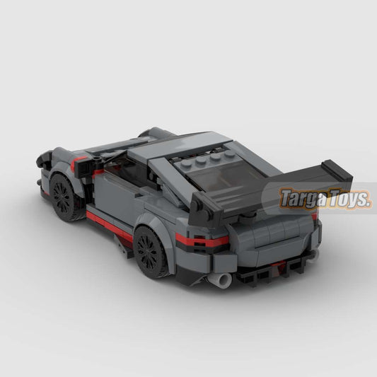 Porsche GT3 RS Grey Edition made from lego building blocks