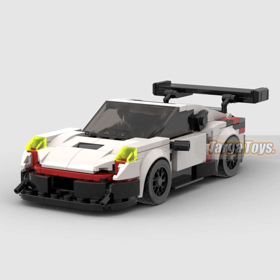 Porsche 911 GT3 RSR made from lego building blocks