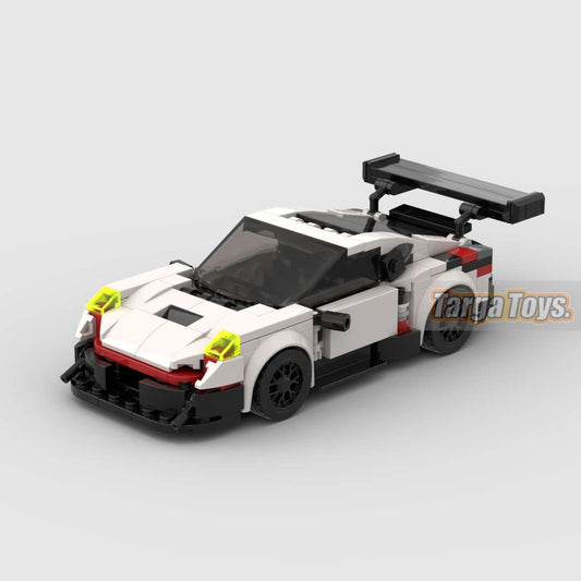 Porsche 911 GT3 RSR made from lego building blocks