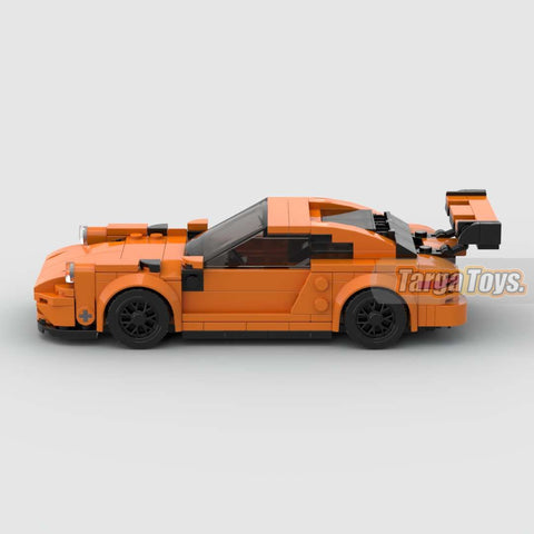 Porsche 911 GT3 RS made from lego building blocks