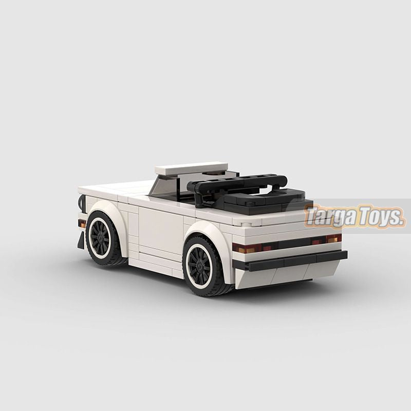 Volkswagen Golf MK1 Cabrio made from lego building blocks